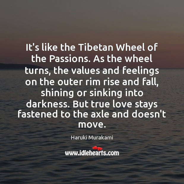 It’s like the Tibetan Wheel of the Passions. As the wheel turns, Image