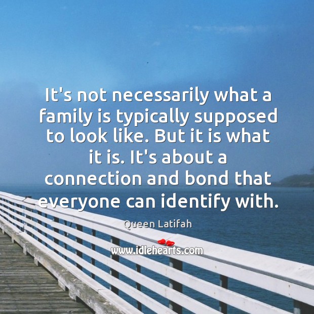 It’s not necessarily what a family is typically supposed to look like. Queen Latifah Picture Quote
