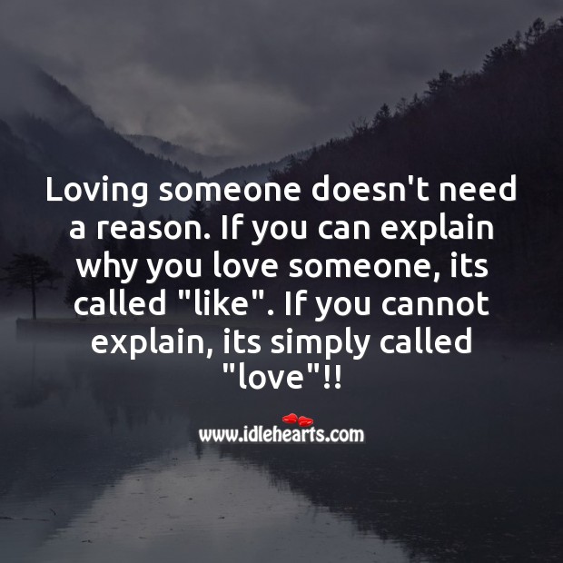 Its simply called love Love Someone Quotes Image