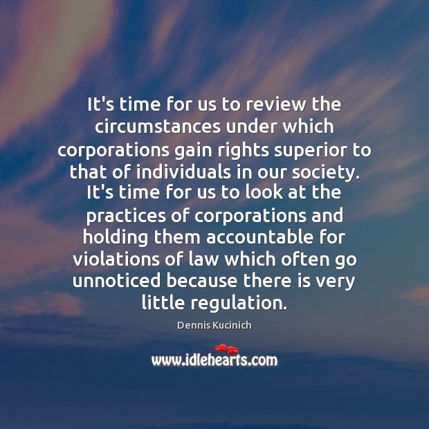 It’s time for us to review the circumstances under which corporations gain Image