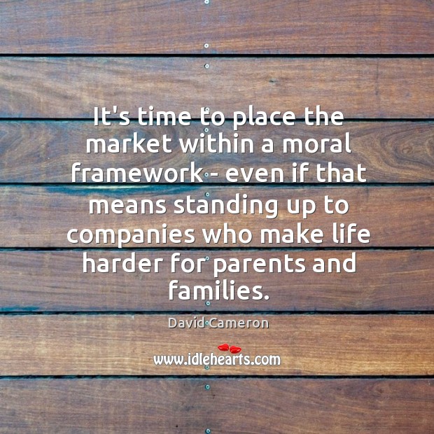 It’s time to place the market within a moral framework – even Image