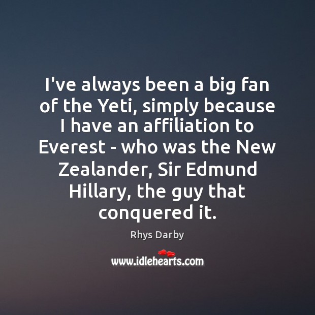 I’ve always been a big fan of the Yeti, simply because I Image