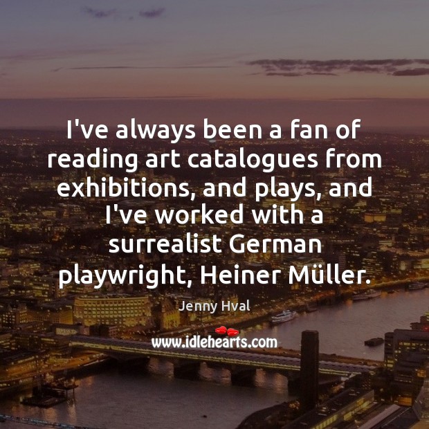 I’ve always been a fan of reading art catalogues from exhibitions, and Jenny Hval Picture Quote