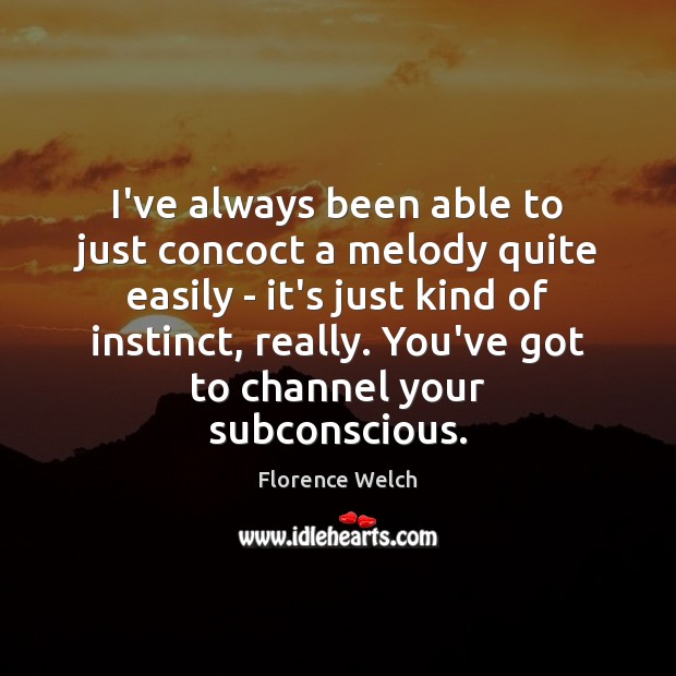 I’ve always been able to just concoct a melody quite easily – Image