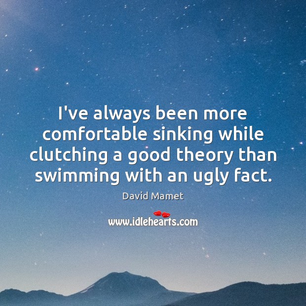 I’ve always been more comfortable sinking while clutching a good theory than Image