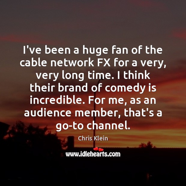 I’ve been a huge fan of the cable network FX for a Image