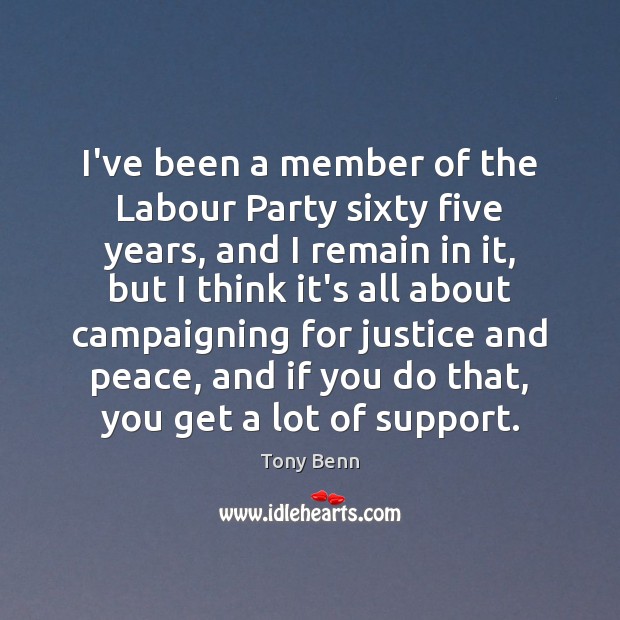 I’ve been a member of the Labour Party sixty five years, and Image