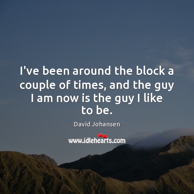 I’ve been around the block a couple of times, and the guy David Johansen Picture Quote