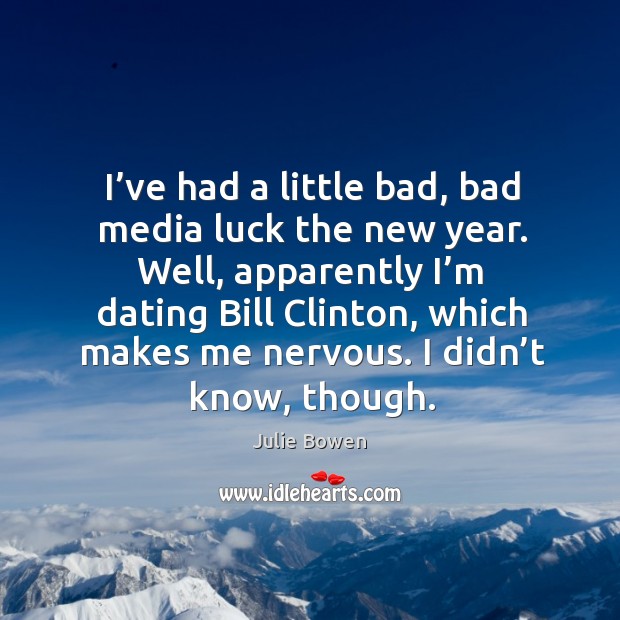I’ve had a little bad, bad media luck the new year. Image