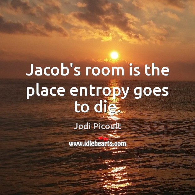 Jacob’s room is the place entropy goes to die. Image