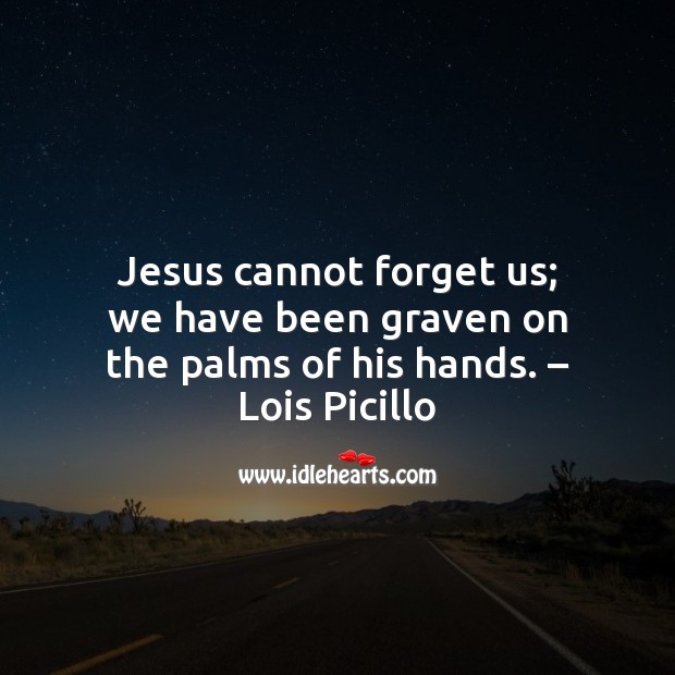 Jesus cannot forget us Easter Messages Image