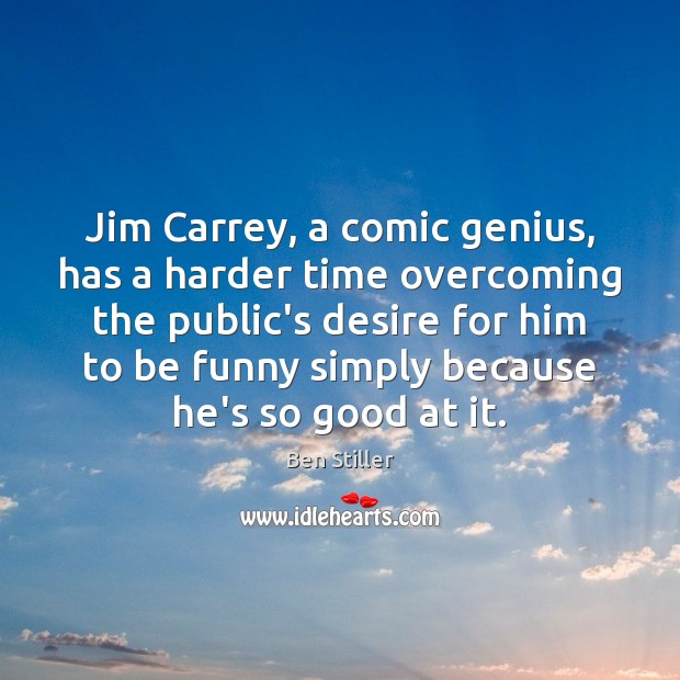 Jim Carrey, a comic genius, has a harder time overcoming the public’s Image