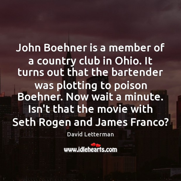 John Boehner is a member of a country club in Ohio. It Image