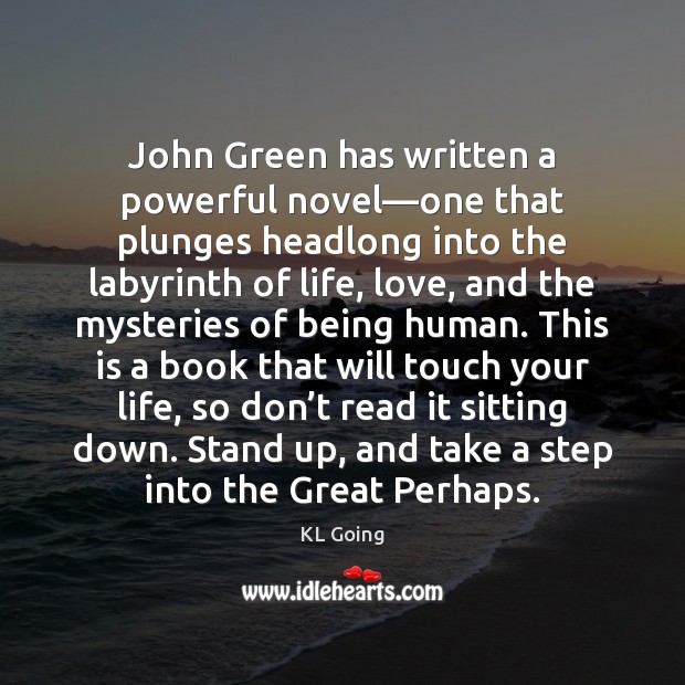 John Green has written a powerful novel—one that plunges headlong into Image