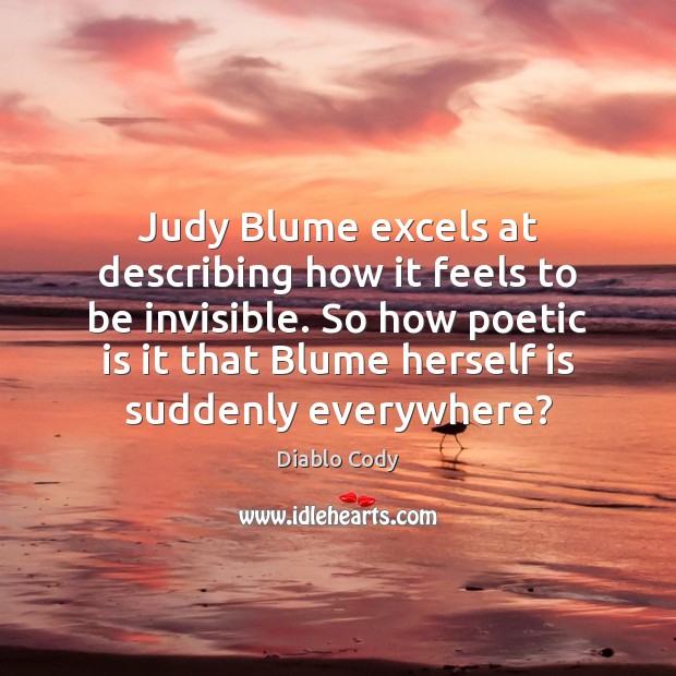 Judy Blume excels at describing how it feels to be invisible. So Image