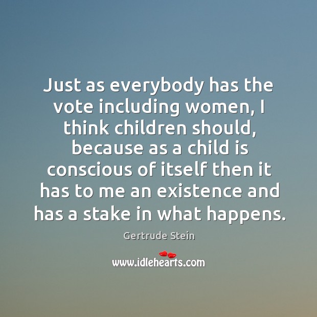 Just as everybody has the vote including women Image