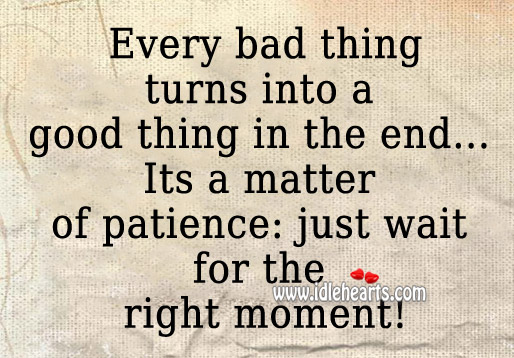 Its a matter of patience: just wait for the right moment! Image