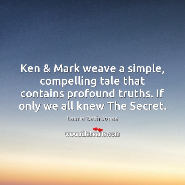 Ken & Mark weave a simple, compelling tale that contains profound truths. If Image