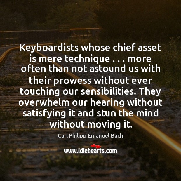 Keyboardists whose chief asset is mere technique . . . more often than not astound Image
