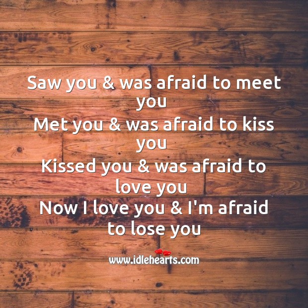 Kissed you & was afraid to love you Image