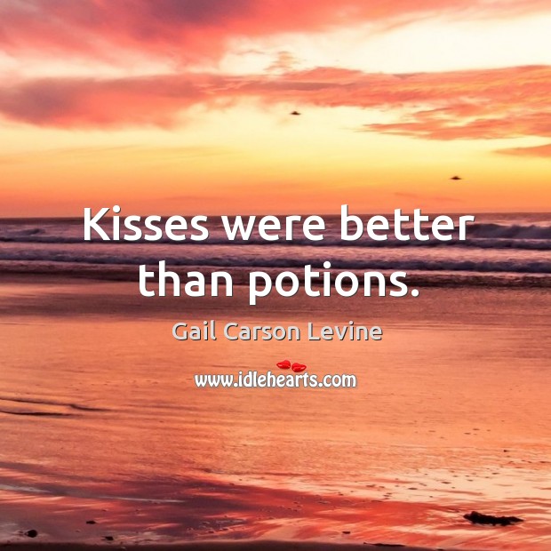 Kisses were better than potions. Image