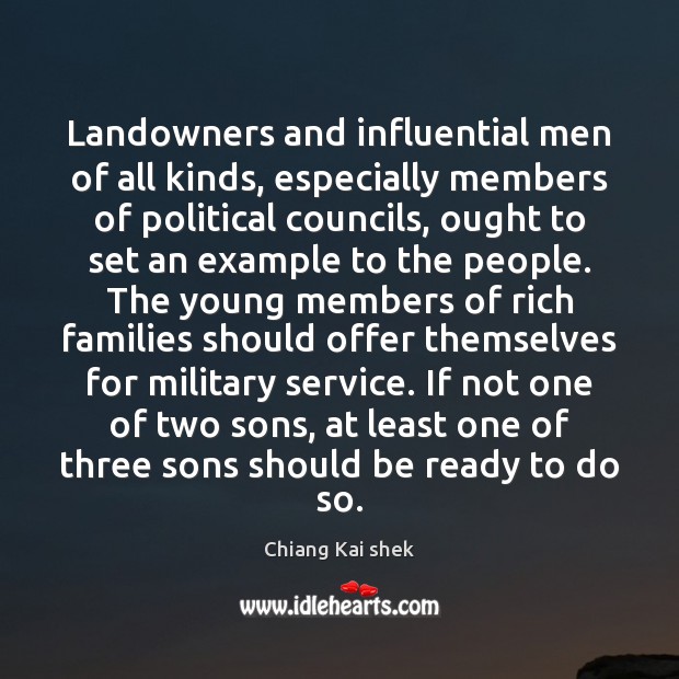 Landowners and influential men of all kinds, especially members of political councils, Image