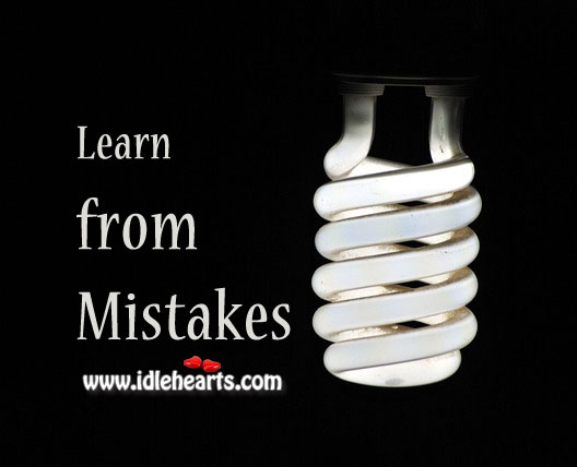 Always learn from mistakes Image