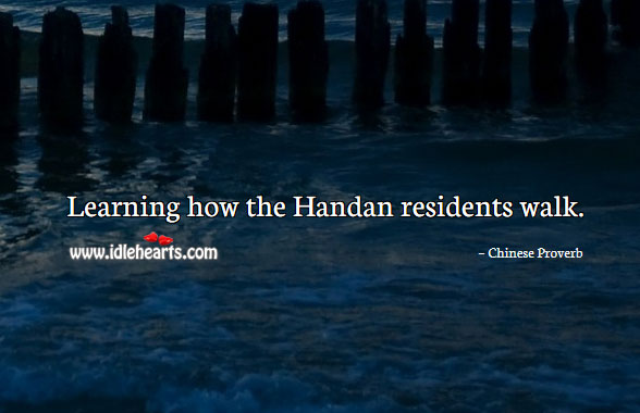 Learning how the handan residents walk. Image