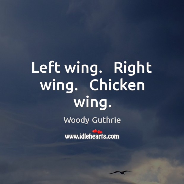 Left wing.   Right wing.   Chicken wing. Image