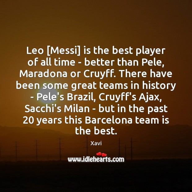 Leo [Messi] is the best player of all time – better than Image