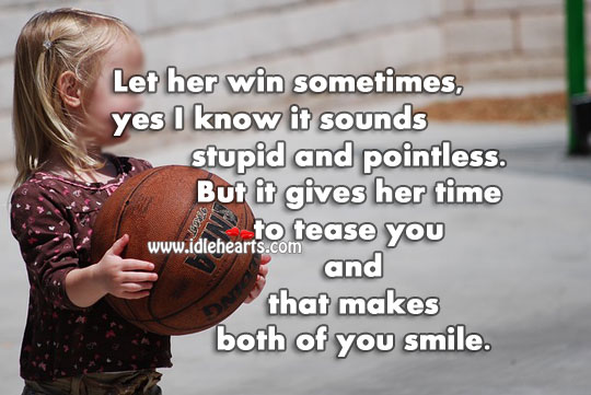 Let her win sometimes. Relationship Advice Image