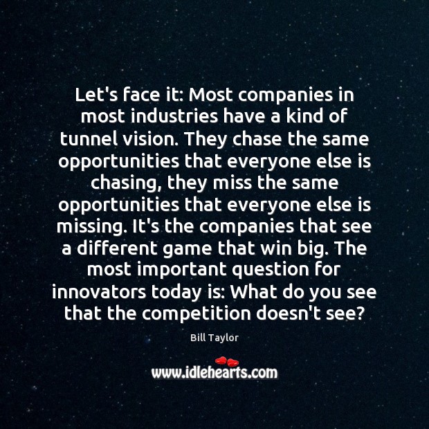 Let’s face it: Most companies in most industries have a kind of Image