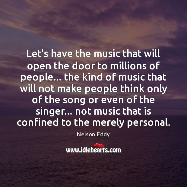 Let’s have the music that will open the door to millions of Image