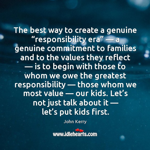 Let’s not just talk about it — let’s put kids first. Image