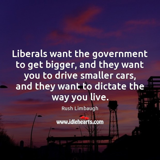 Liberals want the government to get bigger, and they want you to Image