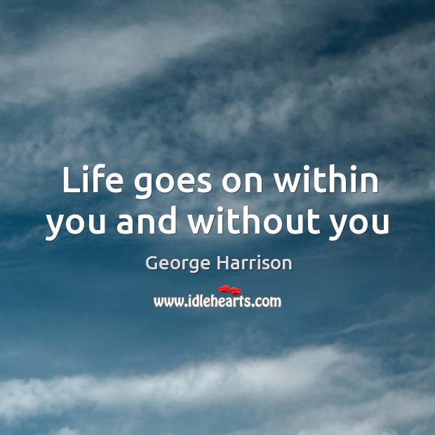 Life goes on within you and without you Image