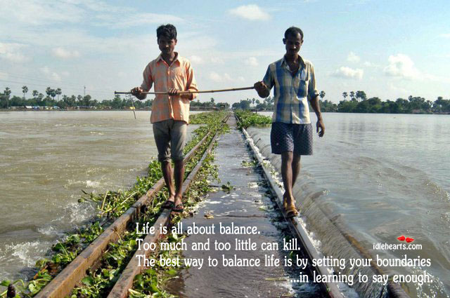 Life is all about balance Image