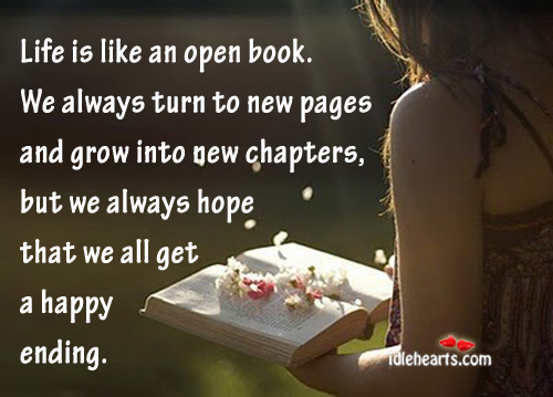 Life is like an open book. We always turn to new Image