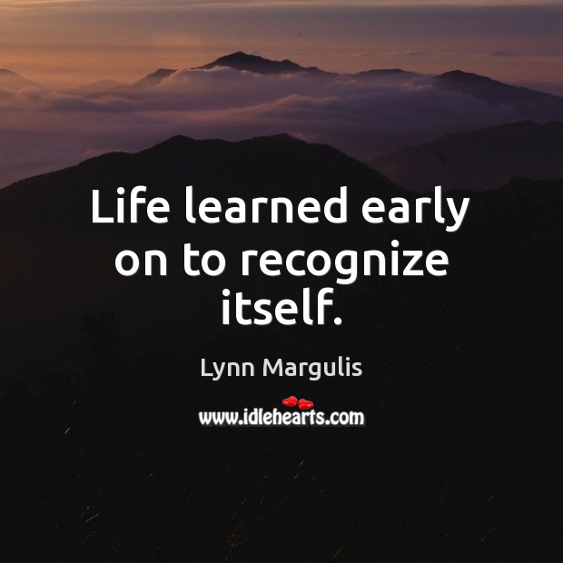 Life learned early on to recognize itself. Image