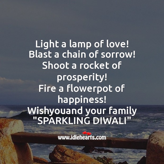 Light a lamp of love! Diwali Messages Image
