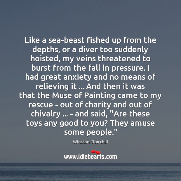 Like a sea-beast fished up from the depths, or a diver too Sea Quotes Image