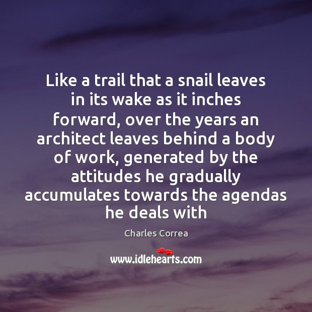 Like a trail that a snail leaves in its wake as it Image