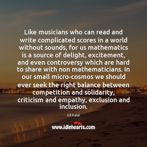 Like musicians who can read and write complicated scores in a world Image