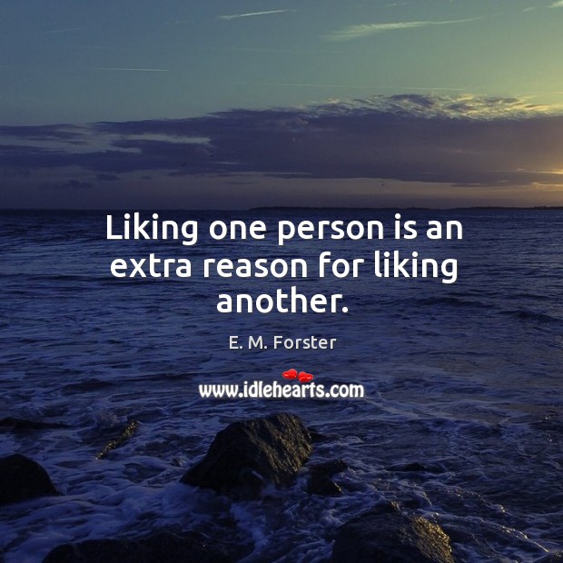 Liking one person is an extra reason for liking another. Image