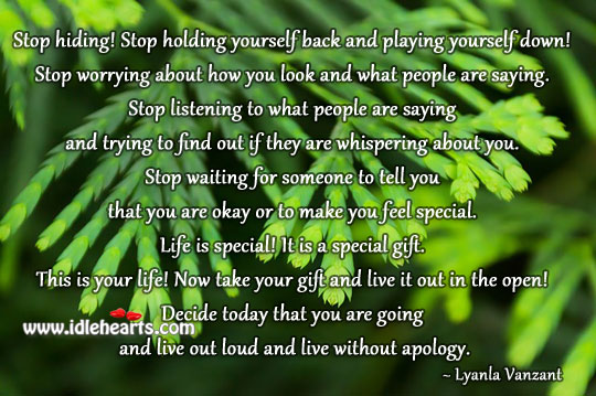 Life is special! it is a special gift. People Quotes Image