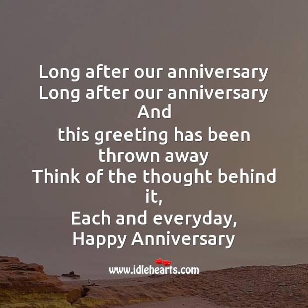 Long after our anniversary Image