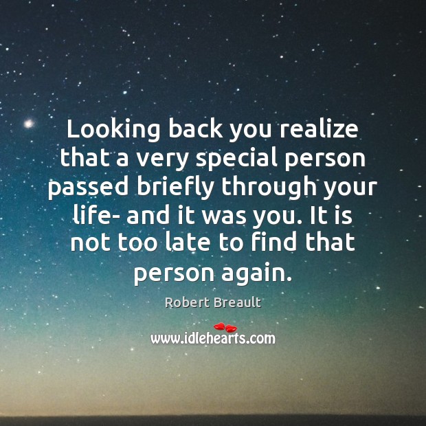 Looking back you realize that a very special person passed briefly through Image