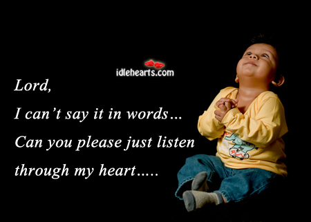 Lord, I can’t say it in words Image
