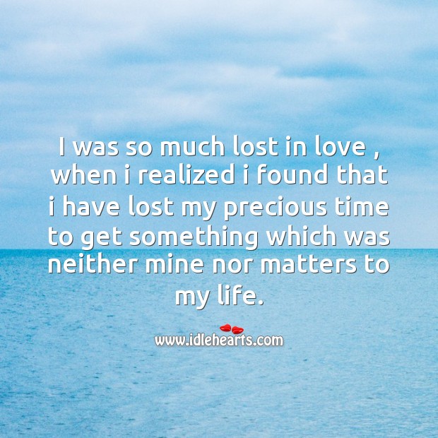 Lost in love Love Messages Image