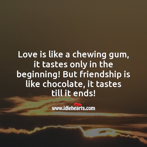 Love and friendship difference Friendship Messages Image